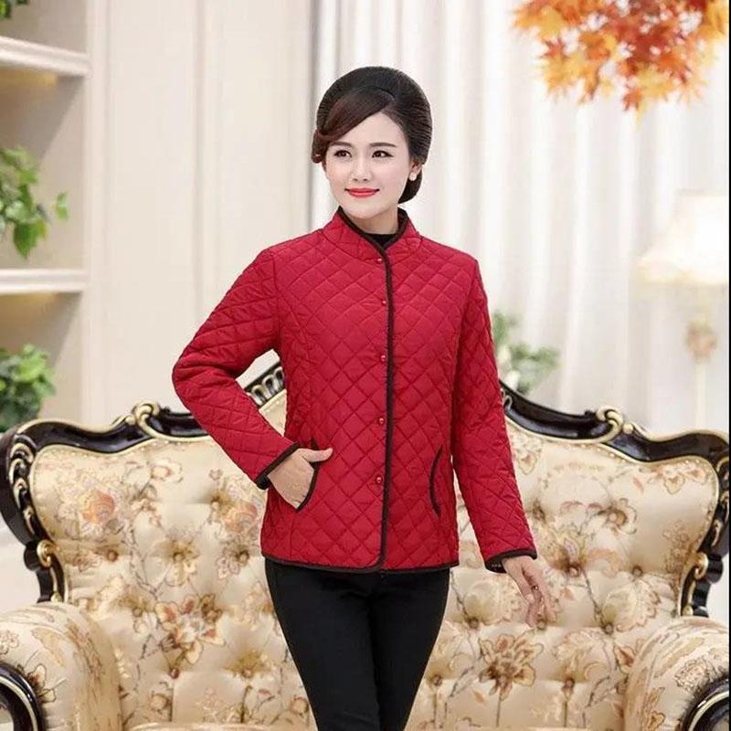 Winter Lightweight Down Cotton Jacket Cotton Padded Short Parka Coat with Stand-up Collar To Keep Warm Down Cotton Jacket Women
