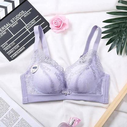 No Steel Ring Gathering Adjustment Non-magnetic Anti-static Breast-receiving Anti-sagging Women's Underwear Bra