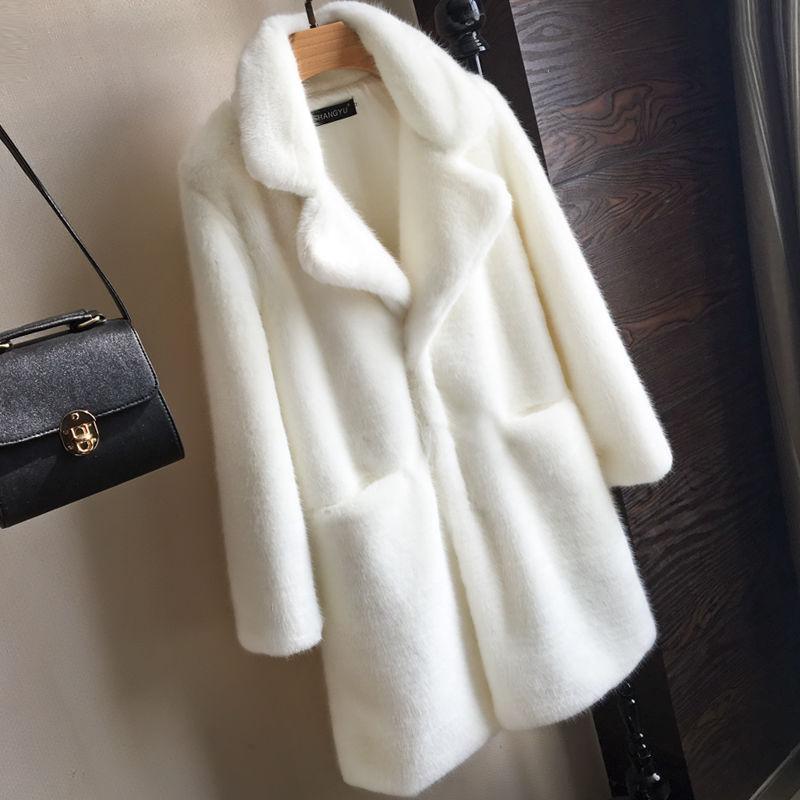 Winter Woman's Cotton Wool Coat Winter Cold warm Long sleeve fur jacket Trend Large size Fur coat