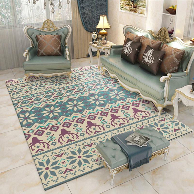 Creative Europe Type Geometric Carpet Hallway Anti - Slip Living Room Carpets Area Mat/Rug