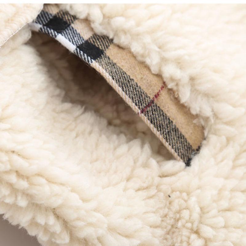 Girls Lamb Wool Coat Plus Velvet Thick Autumn and Winter Clothes Girl In Warm Top