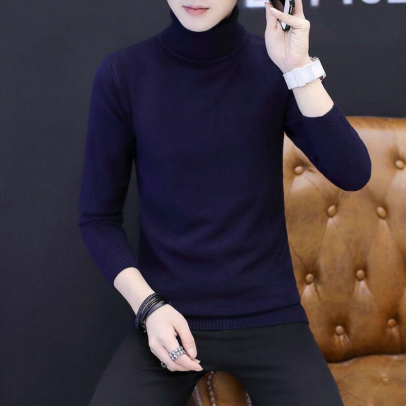 Sweaters Men Winter Warm Turtleneck Sweater Knitted Mens Sweater Casual Slim Pullover Male Pullovers