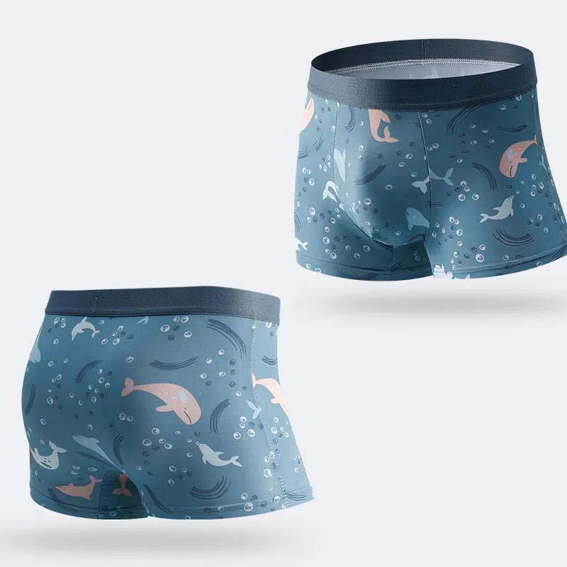 Summer Men's Underwear Ice Silk Trend Teen Personality Breathable Men's Shorts