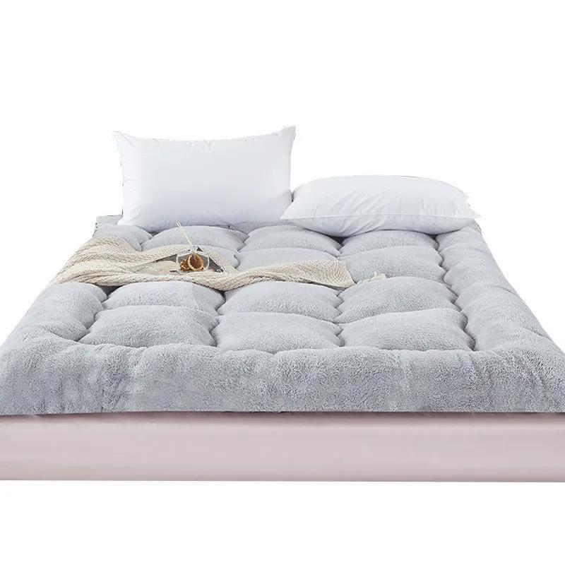Thickening Plus Velvet Warmth Non-slip Folding Dormitory Mattress Household Sleeping Pad Quilt