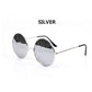 Mirrored Retro Round Sunglasses Men Women Brand Designer Female Male Sun Glasses Men's Women's Vinta