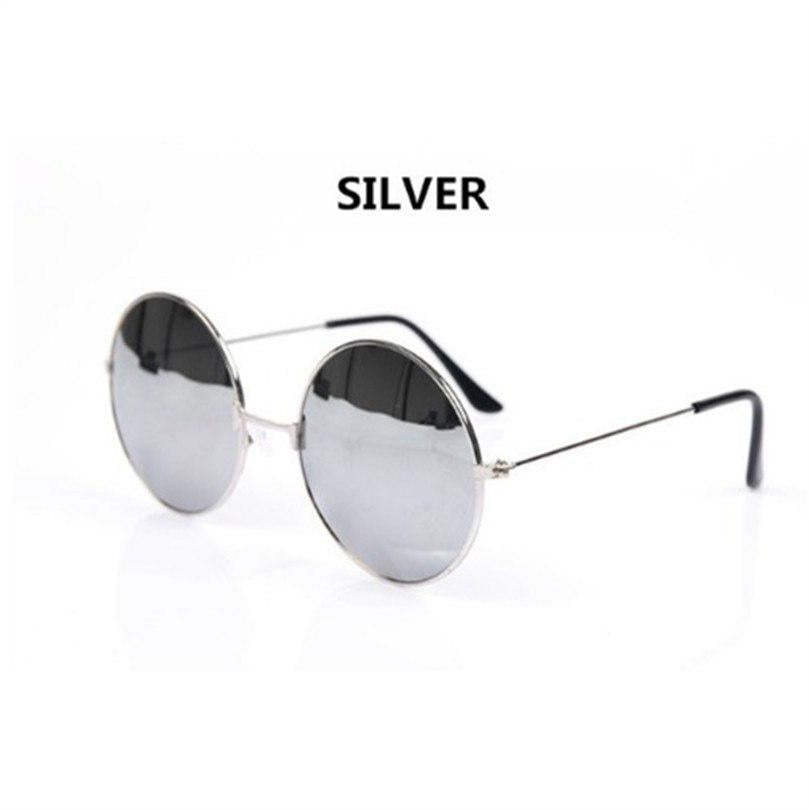 Mirrored Retro Round Sunglasses Men Women Brand Designer Female Male Sun Glasses Men's Women's Vinta