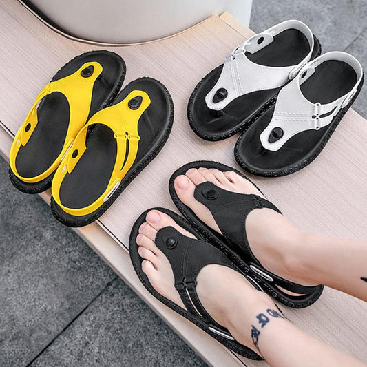 Men's Non-slip Deodorant Trend Flip-flops Korean Style Platform Flip Flops Men's Slippers