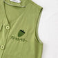 Strawberry Embroidery Women's Vest Coat Solid Color Sleeveless Spring and Summer Loose Casual Waistcoats