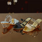 Summer Women's Mid-heel Sandals All-match Fashionable Women's Shoes with Thick Heels Korean Style Open Toe Buckle Women's High Heels