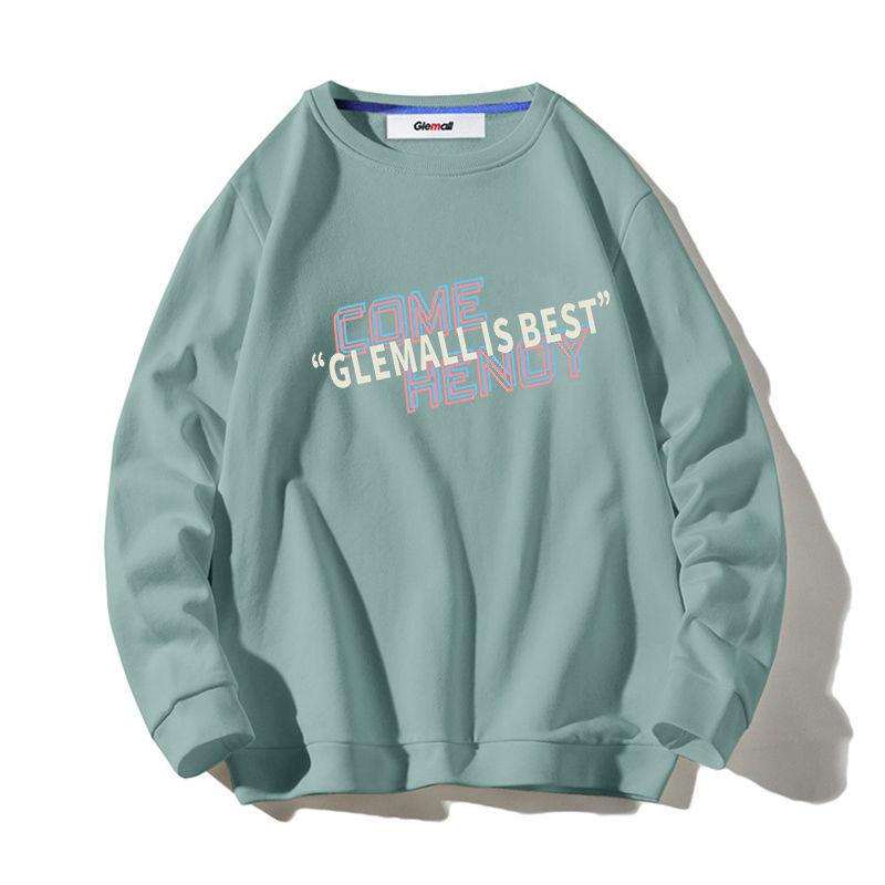 Men's Round Neck Sweater 2021 Autumn New Print Casual Pullover