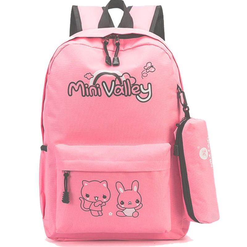 School Bag Female Elementary School Junior High School Student Campus Girl Backpack Cute All-match Large-capacity Backpack