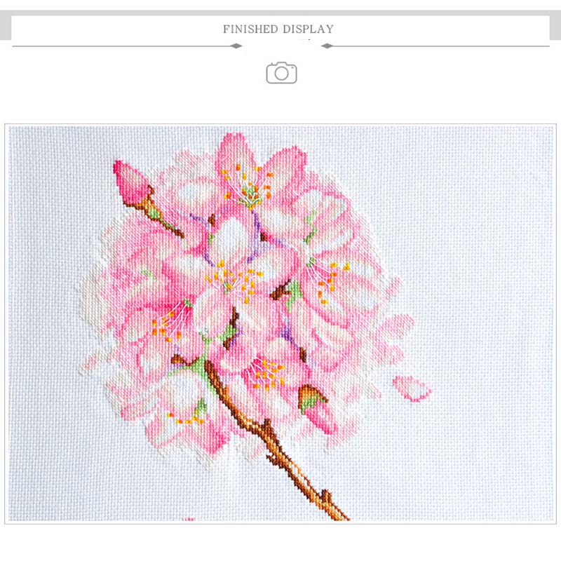 Cross Stitch Thread Embroidery Flower Embroidery Simple Modern Fresh Living Room Dining Room Handmade Simple Small