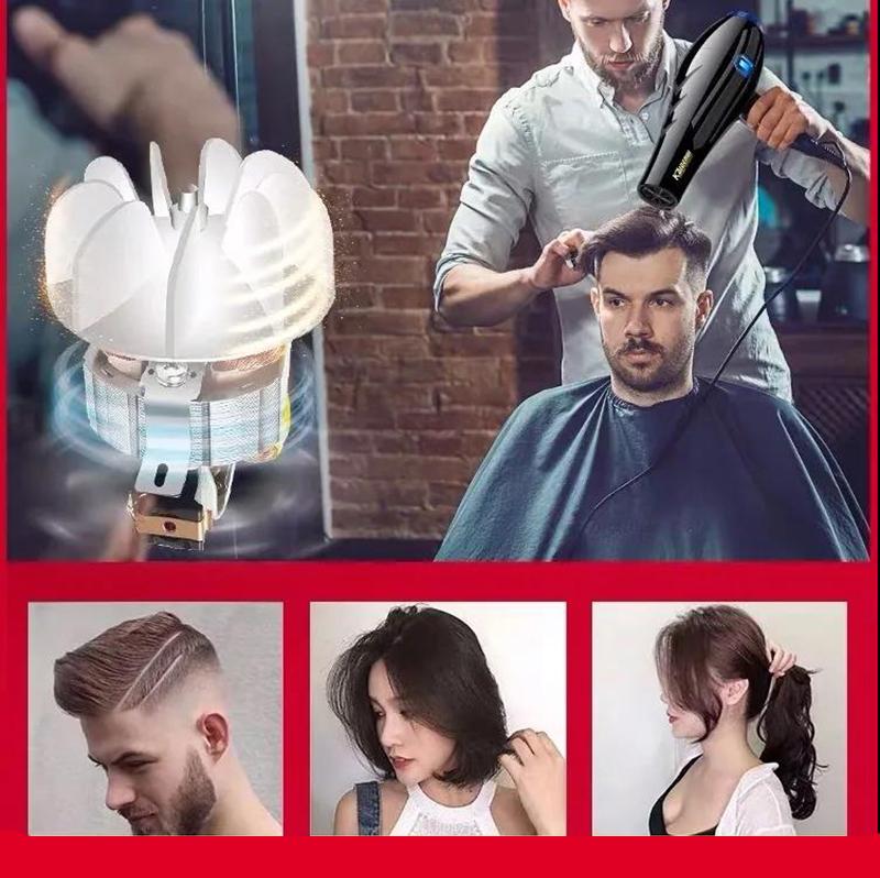 1600W Luxury Commercial Hair Dryer Set Negative Ion Hair Protection Hot/cold Hair Dryer for Home Hair Salon