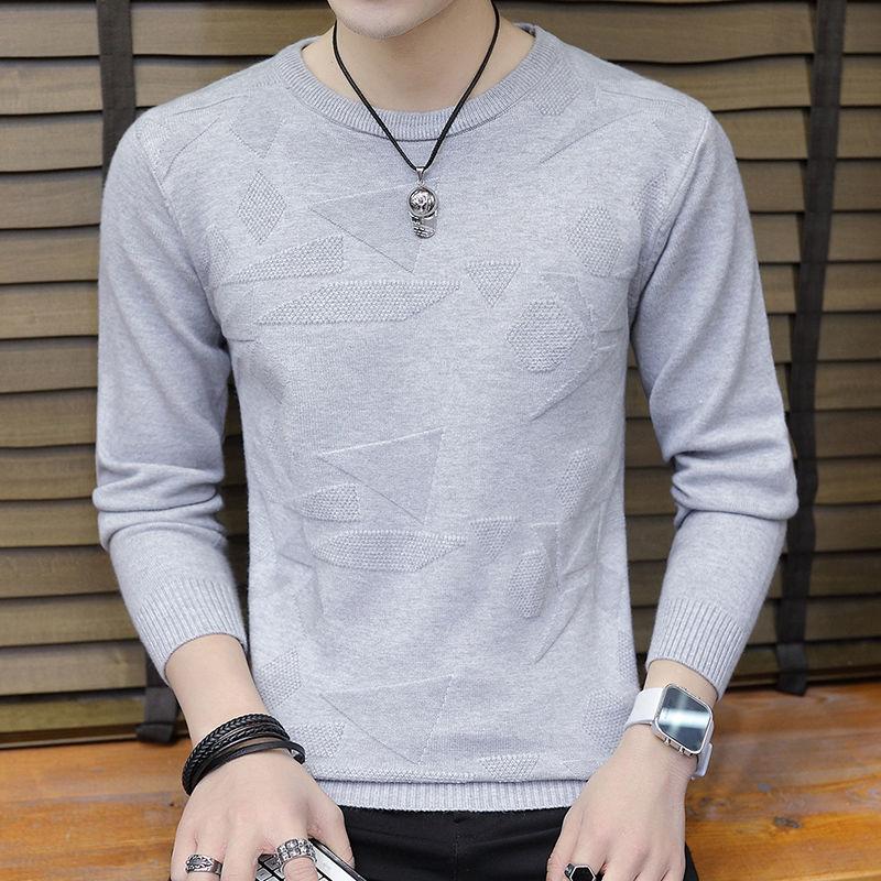 Sweater Men's Korean Version of All-match Autumn and Winter Warm and Comfortable Boys' Bottoming Sweater Knitwear