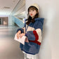 Girls Quilted Jacket Korean Girl Children's Clothing Plus Velvet Thick Windproof Warmth Hooded Winter Clothing