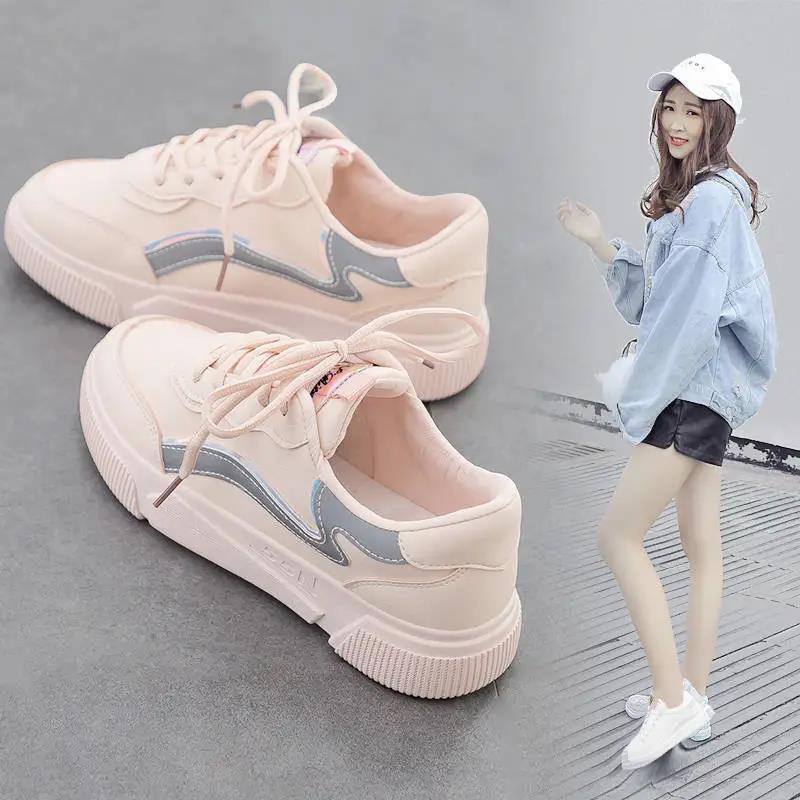 Women Autumn and Winter Cotton Shoes All-match Sports White Shoes Women's Low-top Casual Canvas Shoes