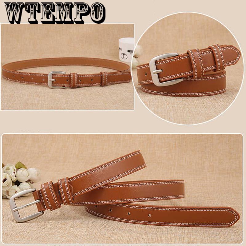 Fashion PU leather belts for women Luxury Designer belt woman Pin buckle strap for jeans