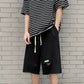 Gray Hole Shorts Men's Summer Loose Straight Casual Wear Ins Style Sports Pants Breathable Cool and Comfortable Solid Color Printed Five-point Pants
