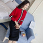 Autumn and Winter Loose Knitted Sweater Women Round Neck Pullover Bat Shirt Bottoming Long-sleeved Short Blouse