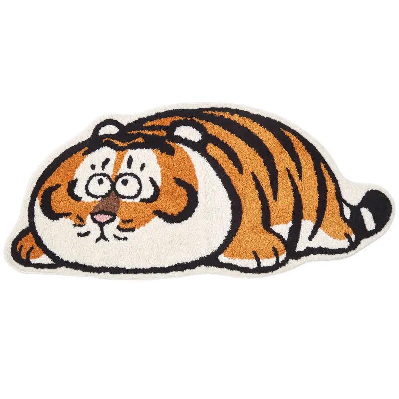 Imitation Cashmere Thick Tiger Carpet Bedroom Bedside Carpet Special-shaped Carpet Bathroom Non-slip Absorbent Mat