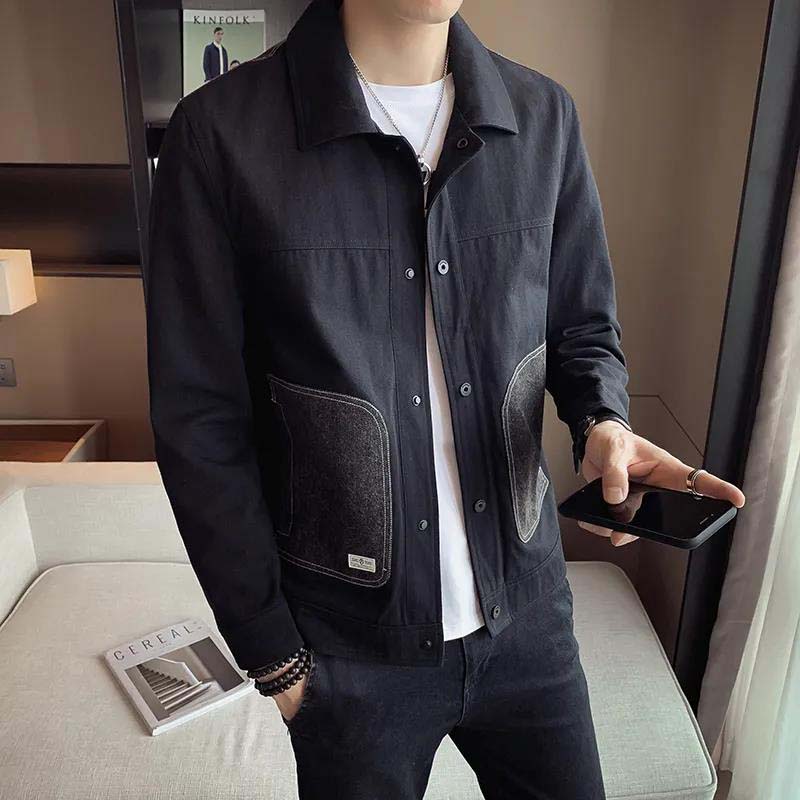 2021 Autumn New Coat Men's Popular Wilder Spelling Top Casual Men's Jacket