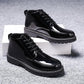 Leather Shoes Men's Leather Boots Student Martin Boots Boots Winter Men's Shoes Plus Velvet  Shoes