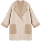 Woolen Coat for Women Winter Slim  Women Woolen Jacket 2019 Casual Solid Color Long Sleeve Overcoats
