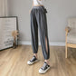 Harlan Pants Women's Summer Thin Section Loose High Waist Large Size Nine Points Yoga Leisure Beam Foot Bloomers Female Trend