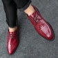 Men's Shoes Alligator British Pointed Men's High Heeled Shoes Personality Heightening Shoes Hair Stylist European Men's Shoes
