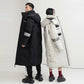 2021 Over-the-knee Long Down Jacket Women's Winter Mid-length Tooling Thickened Korean Couple Wear Winter Jacket