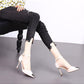 Spring  Autumn High Heels Stiletto Metal Pointed French Girl Sandals Stiletto All-match Single Shoes