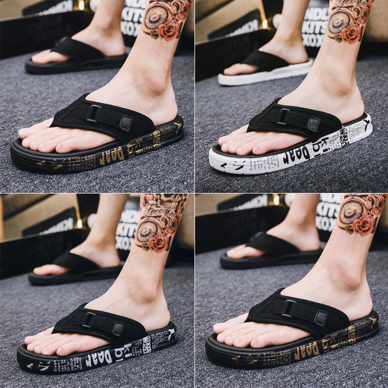 Slippers Male Tide Summer Fashion Outdoor Wear Non-slip Net Red Sandals Beach Shoes 2020 Korean Version of Sandals Flip Flops