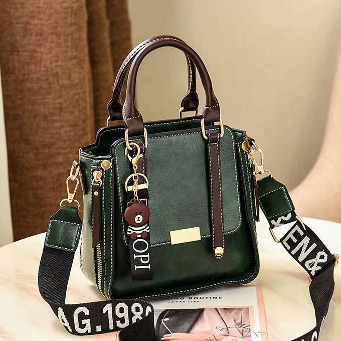 Women Messenger Bag Leather Shoulder Crossbody Handbags with Tassel