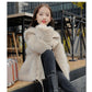 Girls Winter Faux Fur Coat Korean Style Warm and Windproof Jacket