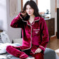 Thickened Flannel Pajamas Ladies Thickened Cardigan Coral Fleece Outer Wear Casual Home Clothes Two-piece Suit Skin-friendly and Soft Fabric