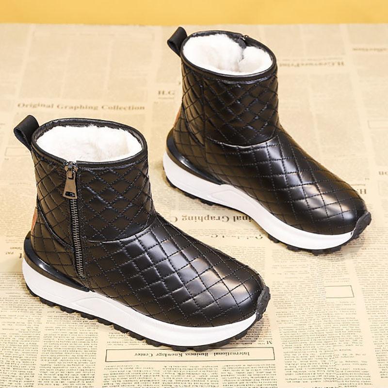 Snow Boots Women Autumn and Winter Plus Velvet Cotton Shoes Wild Cotton Boots Winter Martin Boots Short Boots