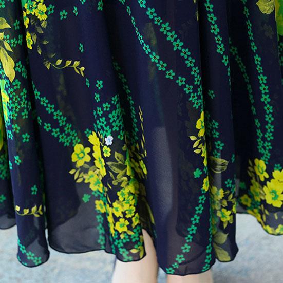 Women's Spring Summer Printed Long Sleeve Dress Autumn Loose Plus Size Casual Long Floral A-line Dress