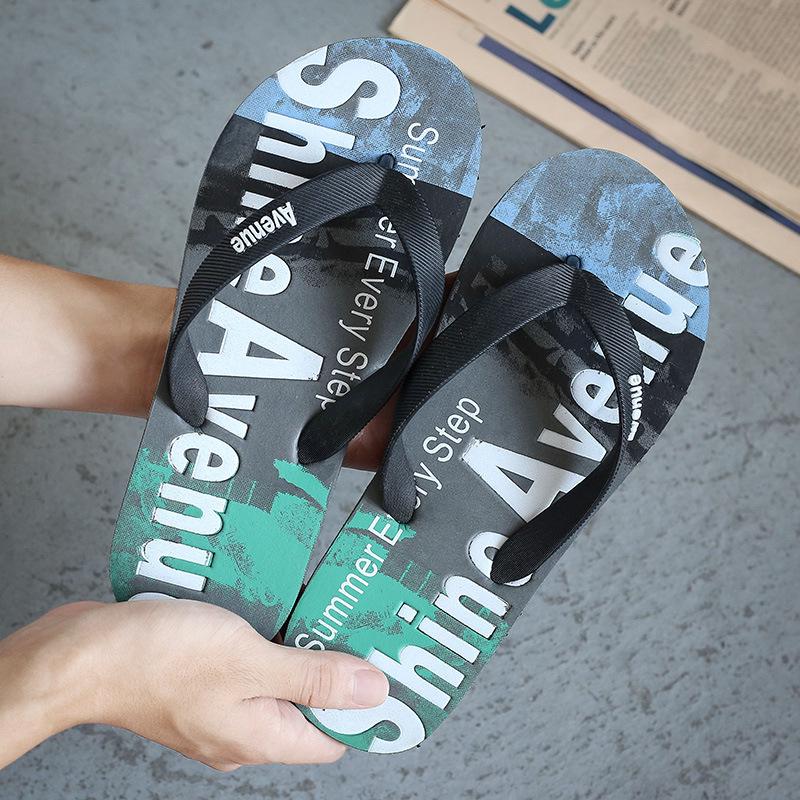 Slippers Summer Flip Flops Men Cozy Antiskid Flat Shoes Long Section Thick Crust Beach Slippers Men
