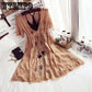 Summer Slim Dress Large Size Women's Fat Woman Lace Hollow Out Sexy Women Lace 2 Piece Beach Dress