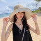 Fisherman Hat Female Sun Hat Spring and Summer Tide Double-sided Face Anti-ultraviolet Large Brim Sunscreen Hat