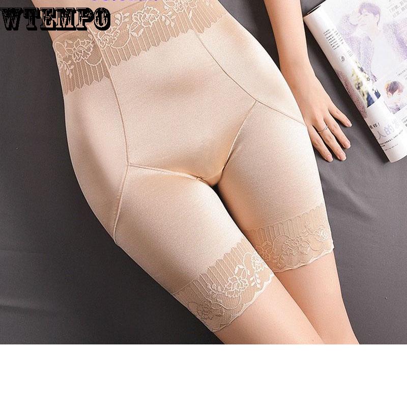Large Size Female Summer Thin Section Slimming Body Shaping Postpartum Belly Pants Hip Pants