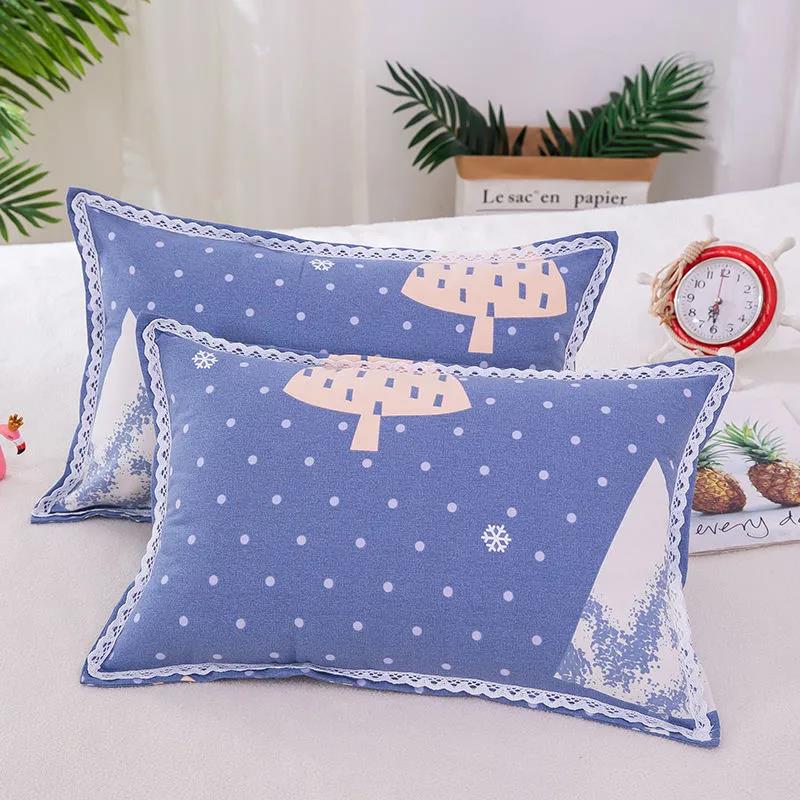 Thickened Warm Pillowcase Quilted 3D Coral Velvet Pillowcase Single and Double Pillowcase Paired 48*74cm