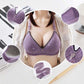 Gathering Large Size Comfortable Sexy Charming Breathable Skin-Friendly Jacquard Decoration Exquisite Pendant No Steel Ring Side Slim Mould Cup Bra