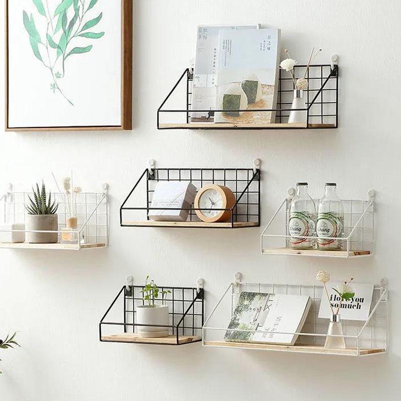 Simple-style Storage Rack Metal Waterproof Display Rack Home Punch-free Storage Rack for Kitchen Bathroom