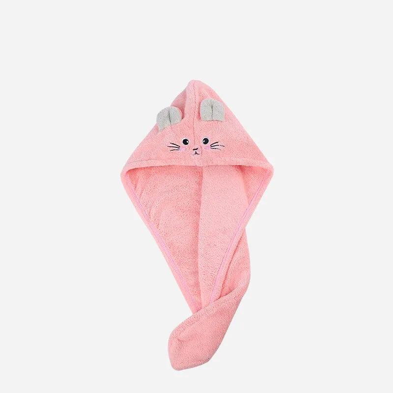 Hair Drying Cap Towels Super Absorbent Washing Hair Thickening Enlarged Shower Towel Cap Adult Cartoon Mouse Wiping Turban Quick-drying Towels