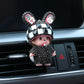 Crystal Rabbit Ears Doll Aroma Diffuser Car Creative Decoration Accessories Air Conditioning Outlet Plug-in