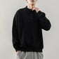 Spring and Autumn Round Neck Sweater Men's Tide Long-sleeved Casual Hooded Jacket Trendy Fashion All-match Bottoming Top
