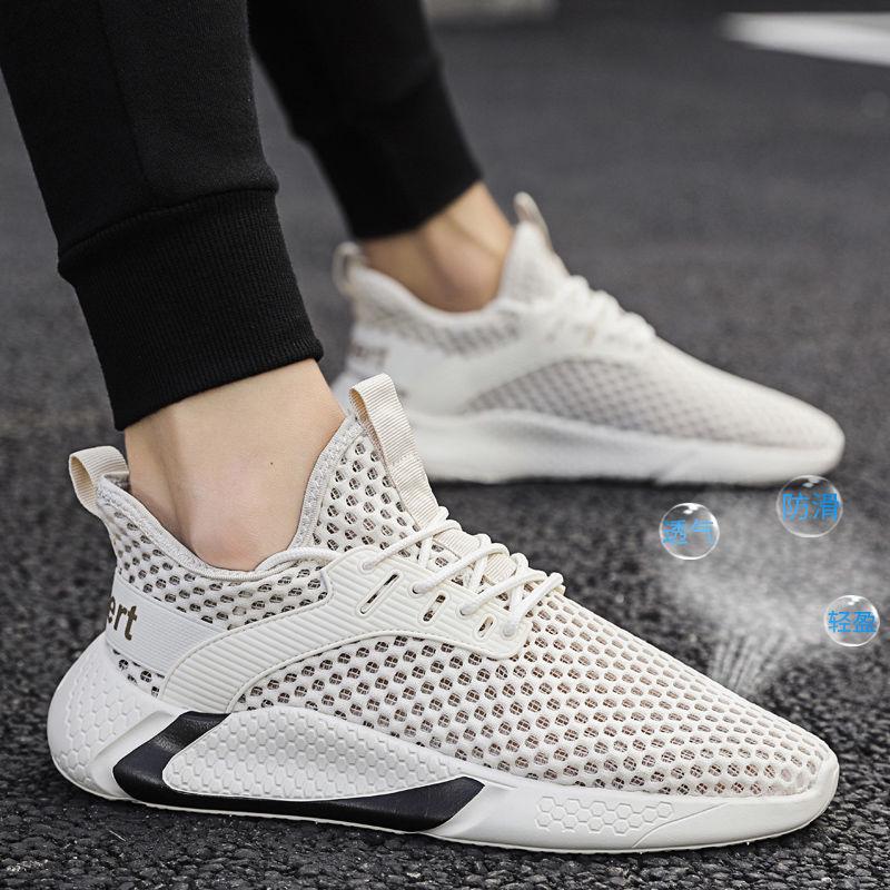 Running Shoes Men Fashion Mesh Sneakers Male Sport Shoes Lace-Up Lightweight Shoes Male Zapatos De Mujer Training Trainers Men