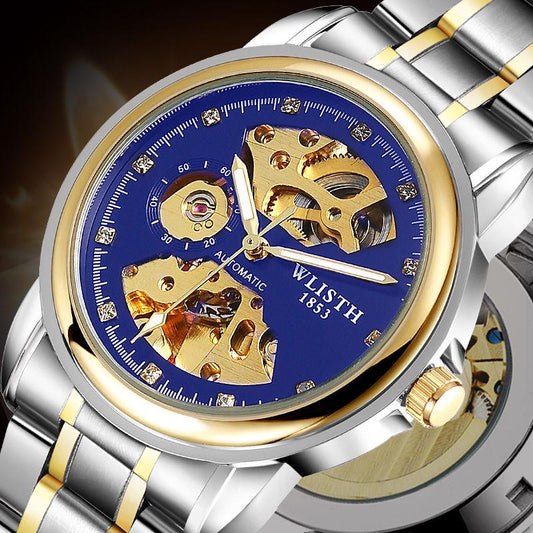Brand Luxury Automatic Mechanical Watch Men Stainless Steel Waterproof