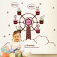 Children's room kindergarten play bedroom stickers wallpaper animal family wall sticker
